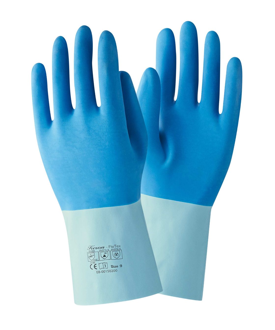 Latexhandschuh, blau blau