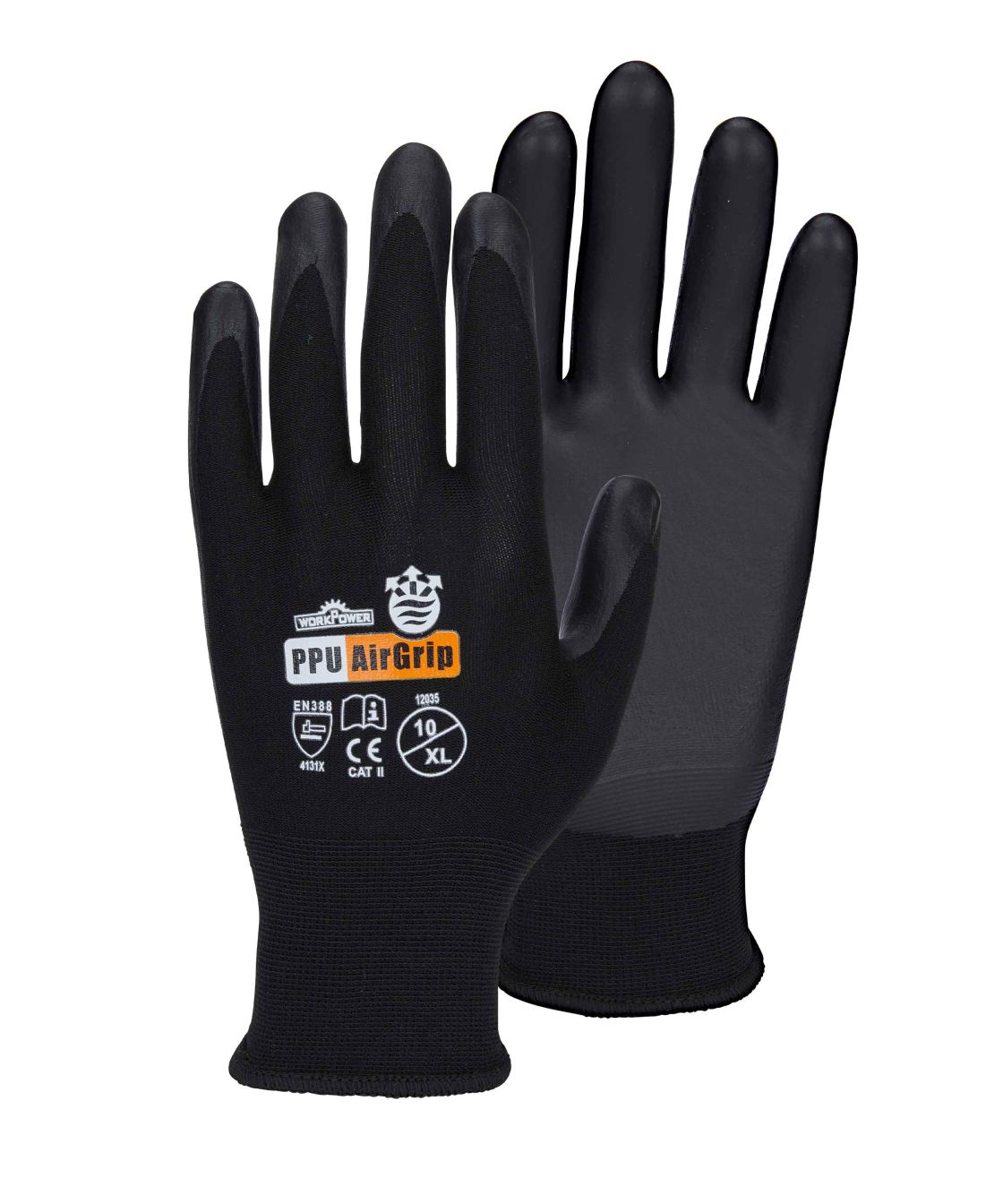 PPU-Handschuh Airgrip, schwarz schwarz