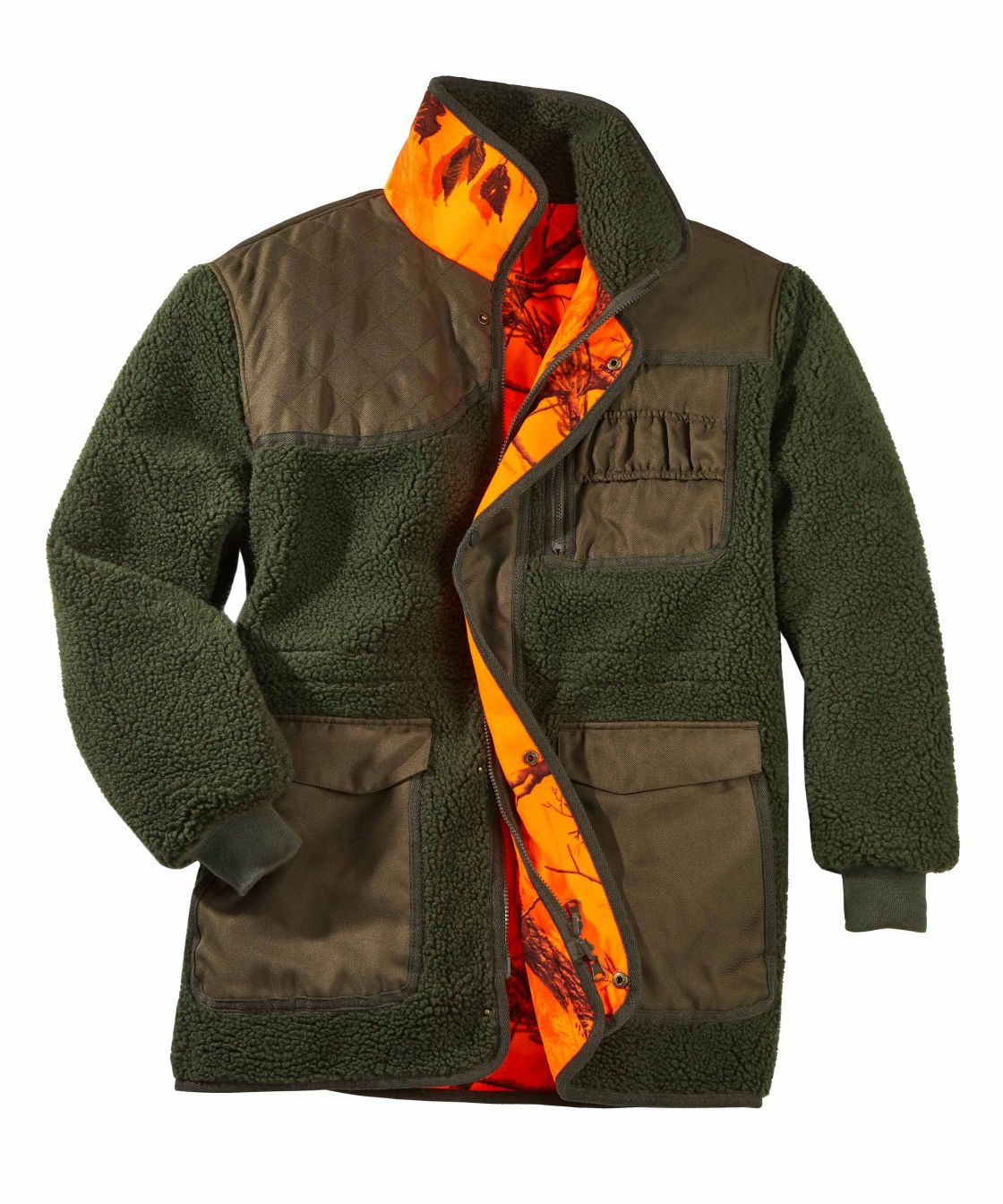 Signal-Wendejacke Fox, oliv/orange oliv/orange