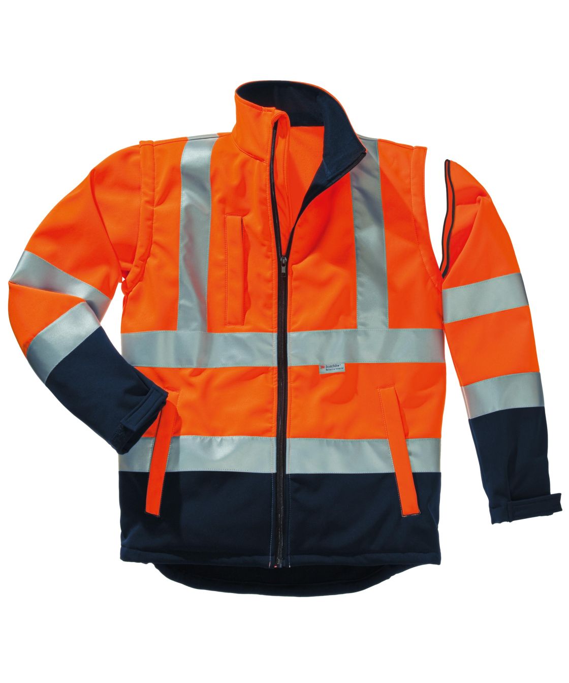 Warnschutz-Softshelljacke Flash, orange/navy orange/navy