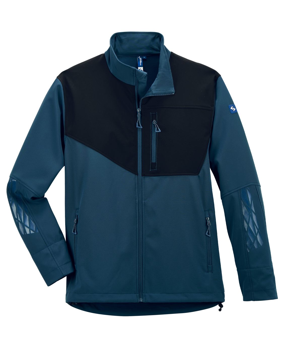 Expansible Softshelljacke, ocean-schwarz ocean-schwarz