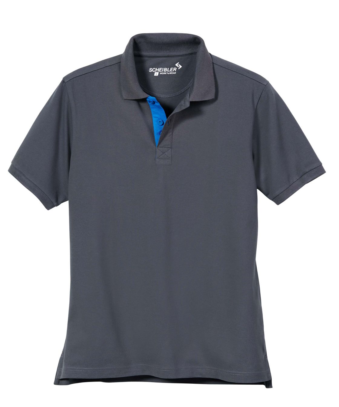 Poloshirt, anthrazit/royalblau anthrazit/royalblau