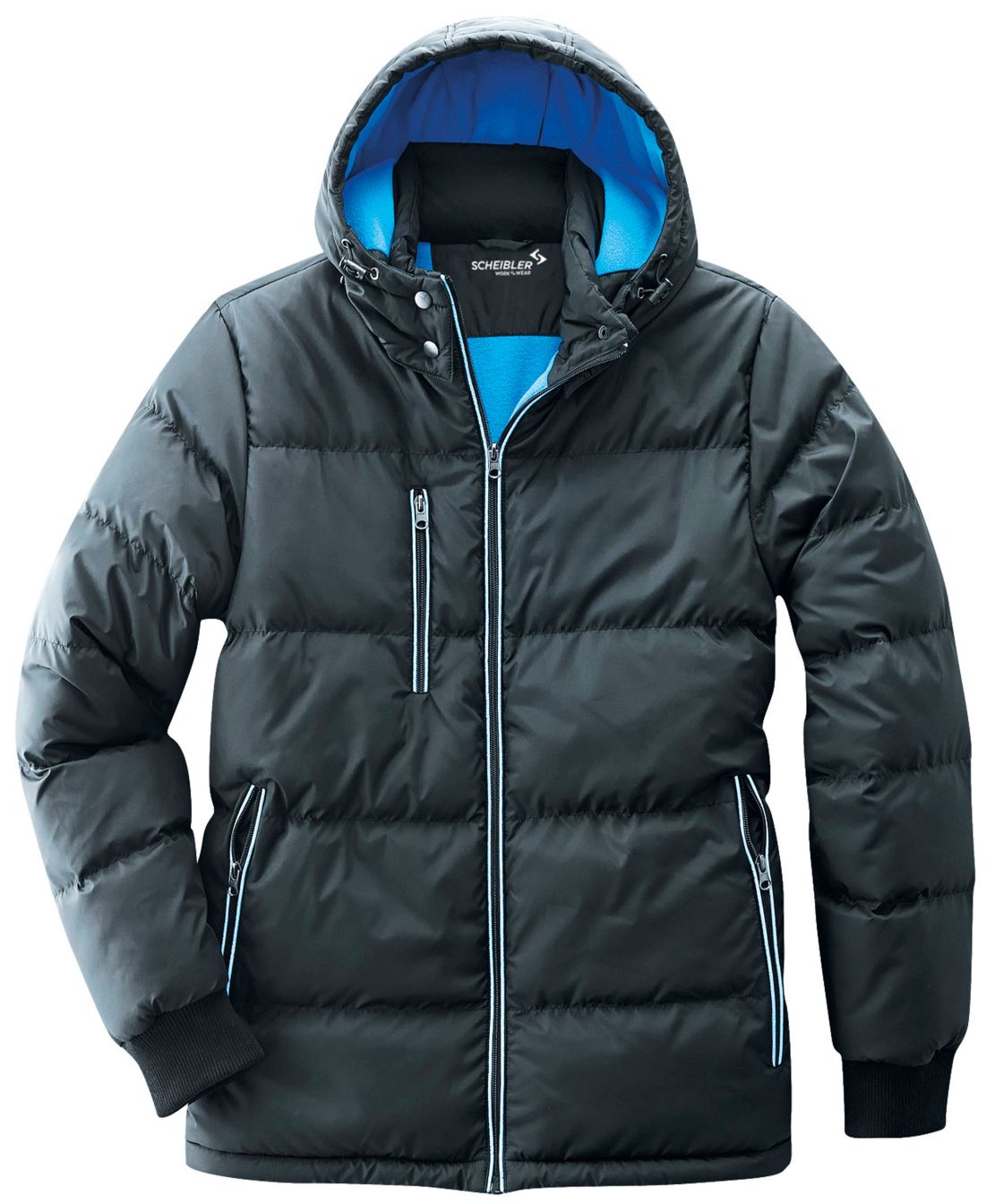 Thermojacke Bryan, schwarz/blau schwarz/blau