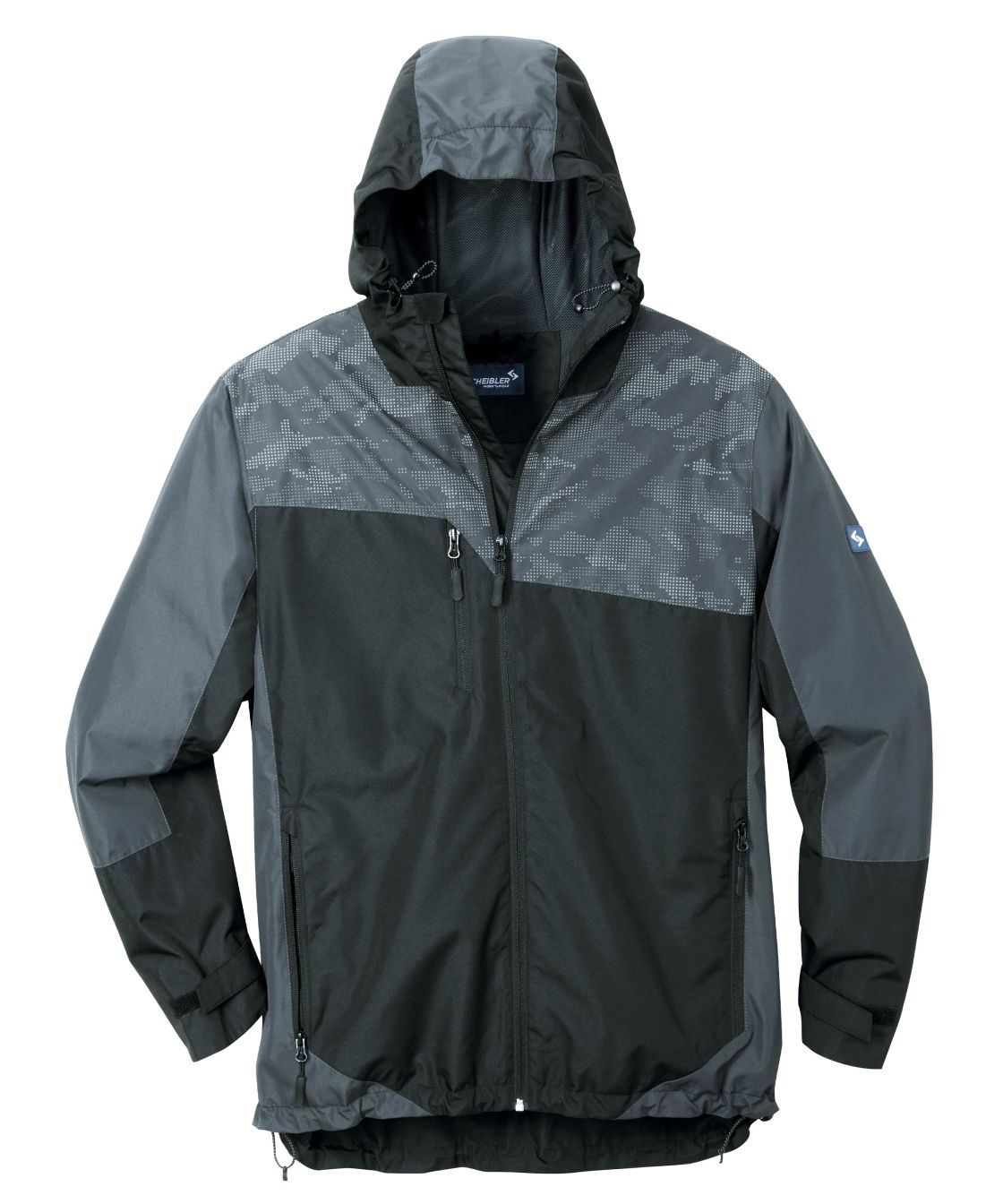 Regenjacke Amper, schwarz/grau schwarz/grau