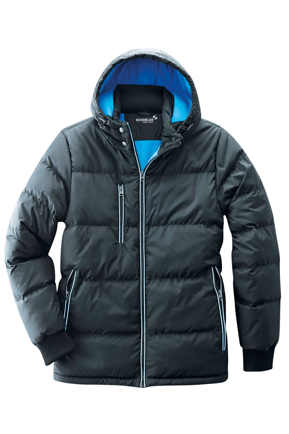 Thermojacke Bryan, schwarz/blau schwarz/blau