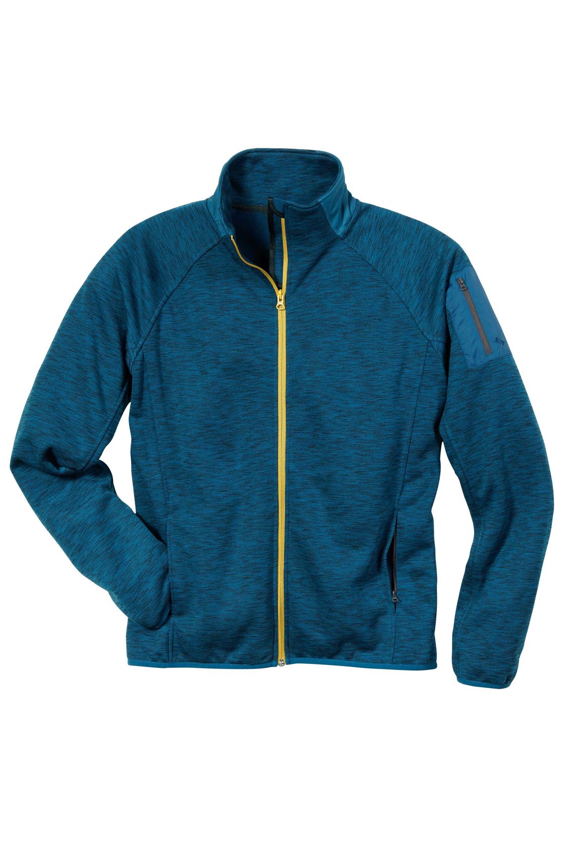 Active Fleecejacke, blau-meliert blau-meliert