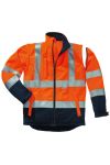 Warnschutz-Softshelljacke Flash, orange/navy orange/navy