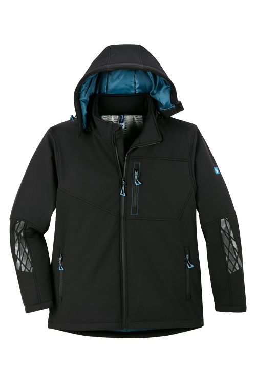 Expansible Thermo-Softshelljacke, schwarz schwarz